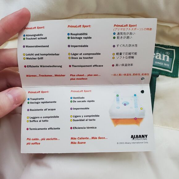 NWT Vintage Y2K L.L. Bean Pale Yellow Parka - Picture 11 of 11